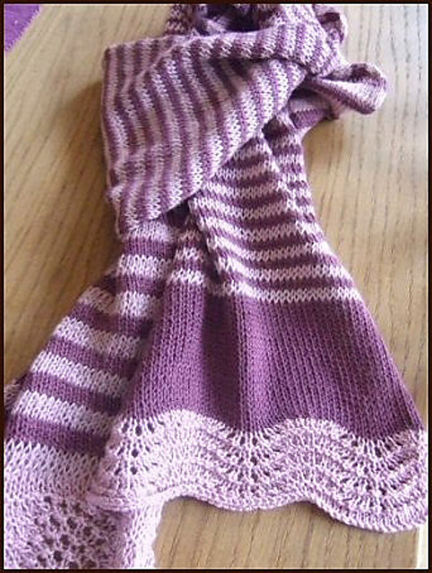 Stripy scarf