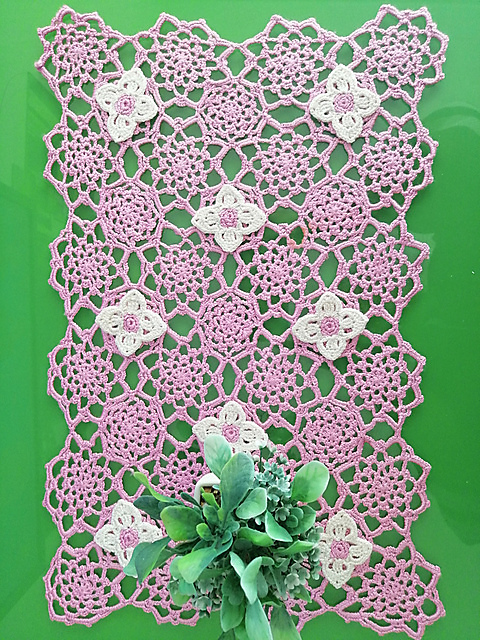 Pastel Flower Doily