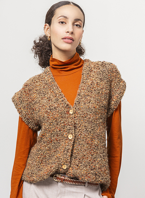 Gilet sans manches bouclé Marta - M6231