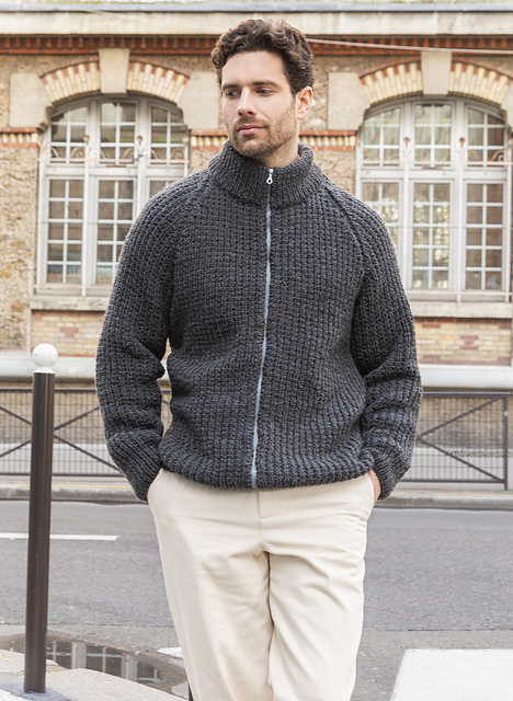 Gilet raglan zippé Baptiste - M6250
