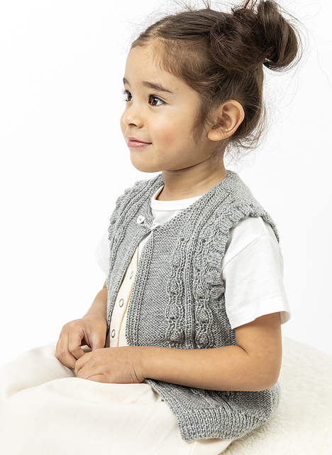 Gilet sans manches à torsades Clara - M6268