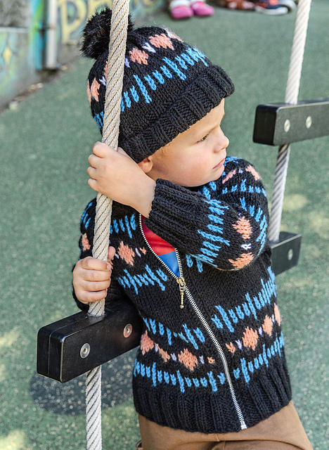 Gilet zippé jacquard Simon - M6313