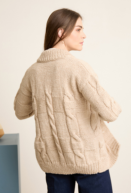 Veste à torsades M6714
