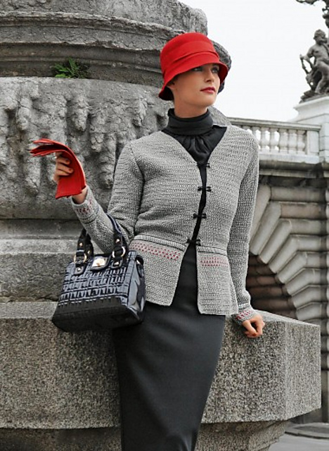 697 Veste au crochet