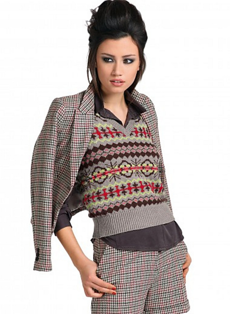 819 Débardeur jacquard