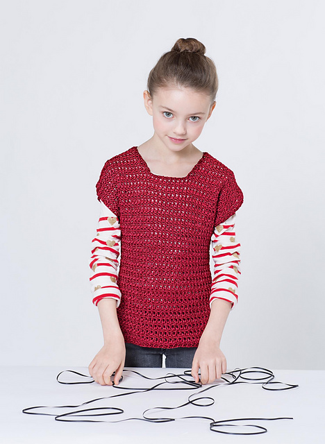 02 Pull sans manches au crochet - M2382