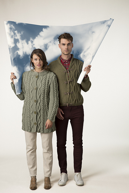 n°16 Veste à torsades - M0802