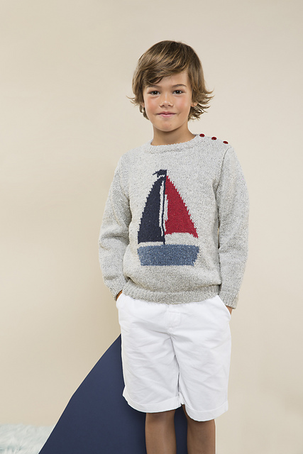 n°02 Pull jacquard col rond - M0829