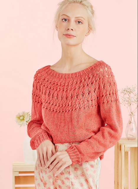 Pull empiècement ajouré - M1765
