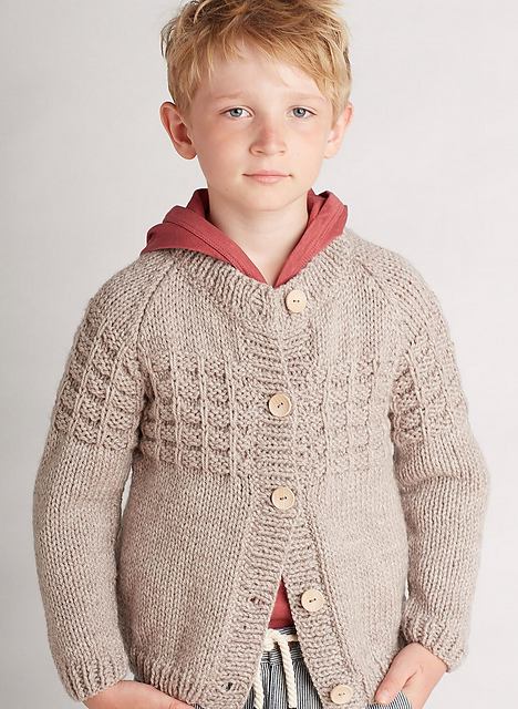 Gilet raglan col rond enfant - M1610
