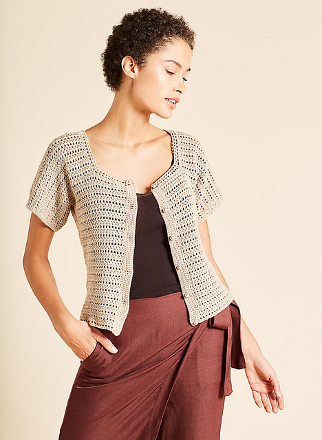 Cardigan au crochet - M1387