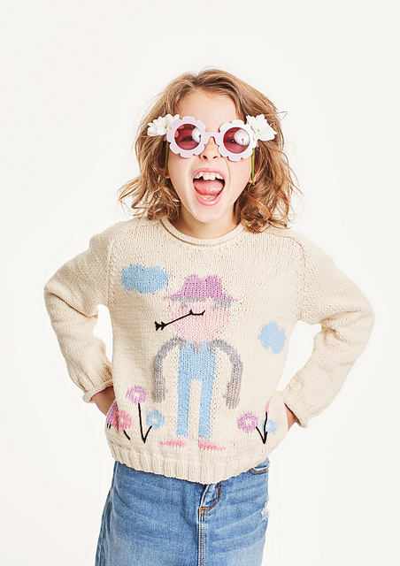 Pull jacquard jardinier - M1354