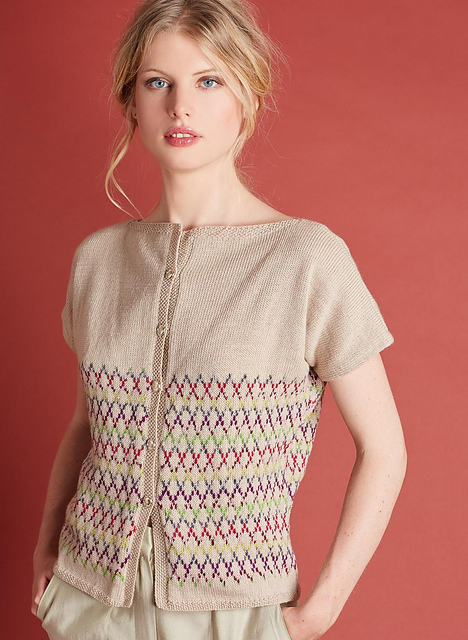 Gilet jacquard sans manches - M1335