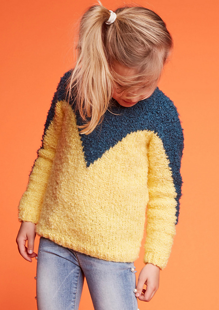 Pull bicolore col rond - M1170