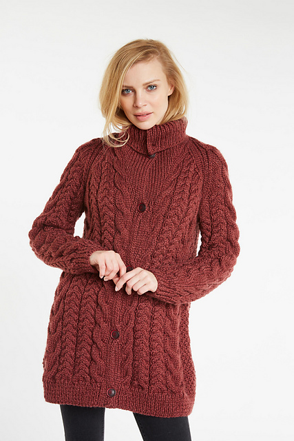 Manteau à torsades - M1021