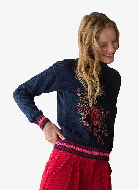 Pull fin col rond - M1056