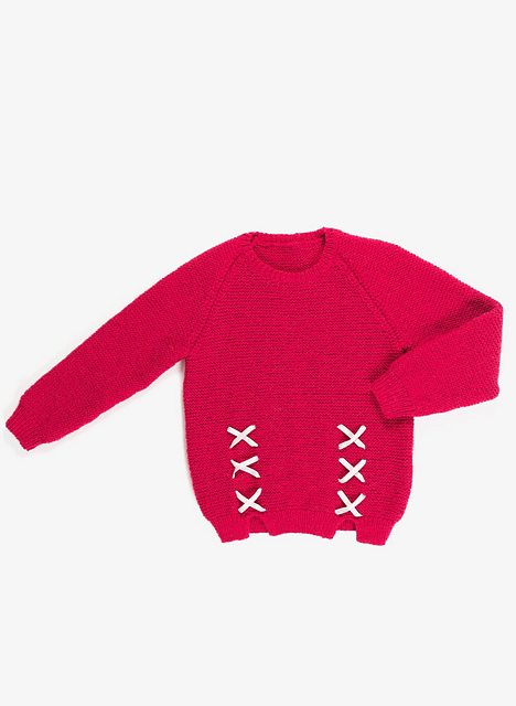 Pull raglan col rond - M1064
