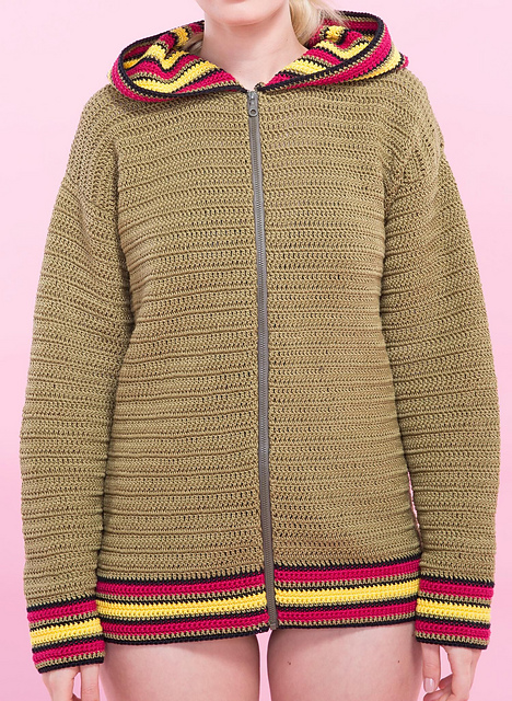 03 Veste à capuche Coton satiné - M2128