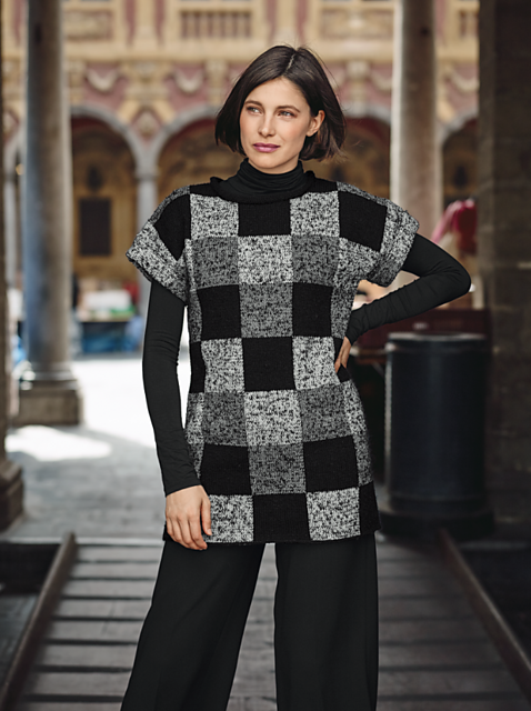 25 Tunique (version damier chiné)