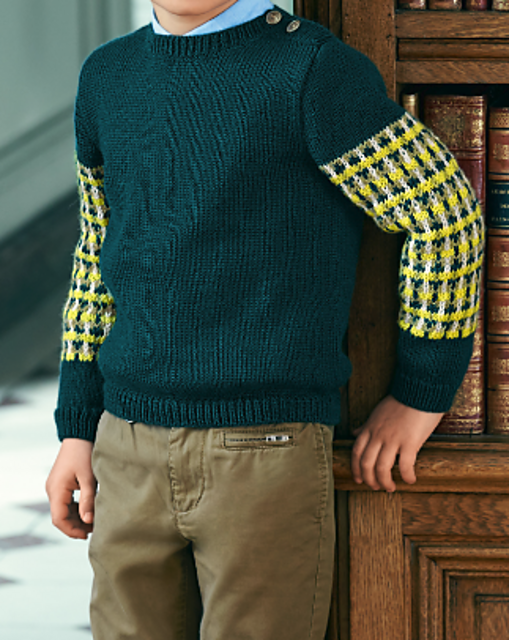 03 Pull manches jacquard