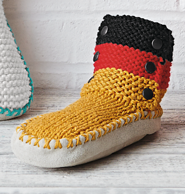 36 Chaussons semelles tricolore