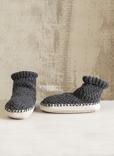 Chaussons au point de blé - M2273