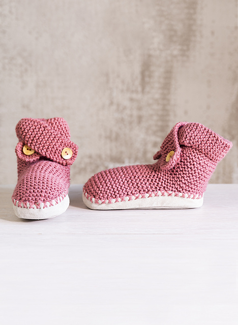 Chaussons adulte au point mousse - M2276