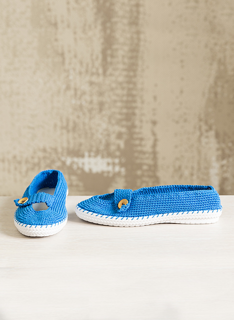 Ballerines au crochet M2278