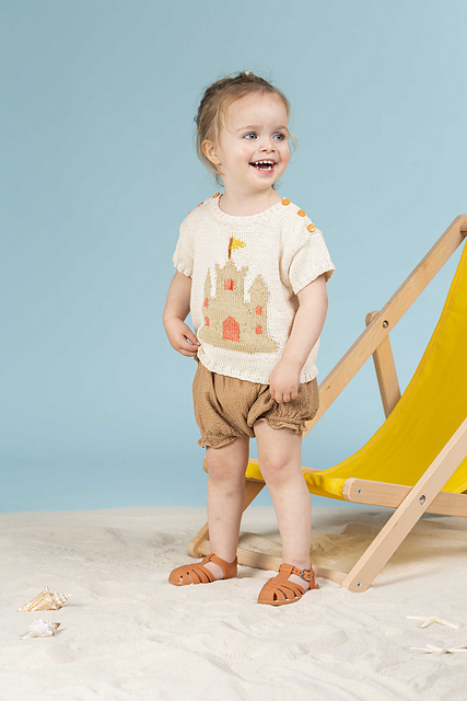 Pull bébé coton jacquard Camélia - M2583