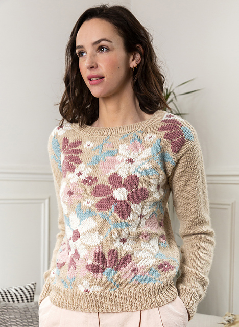 Pull femme floral Delphine - M2635