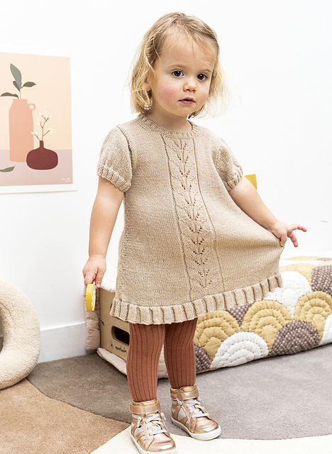 Robe bébé à volant et manches ballon - M2685