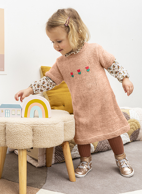 Robe bébé jersey manches courtes - M2686