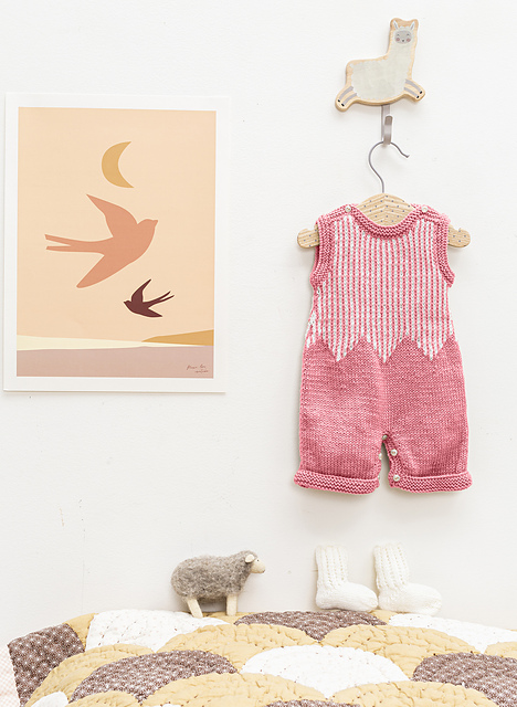 Combishort bébé sans manches rayé - M2777