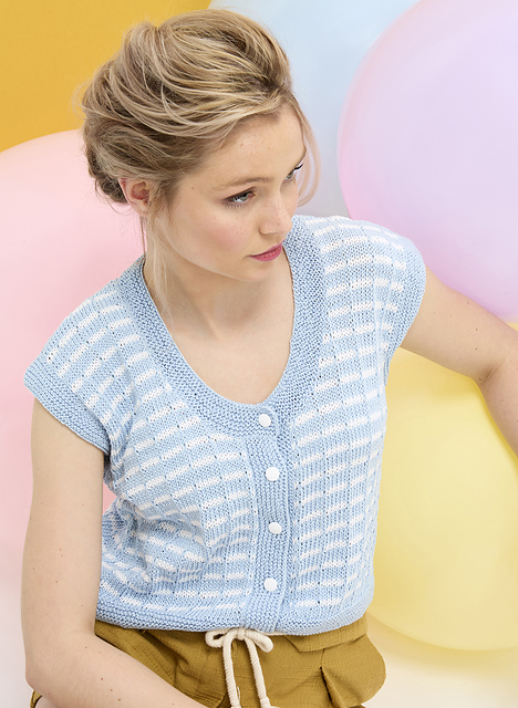 Gilet sans manches rayé Calypso - M2874