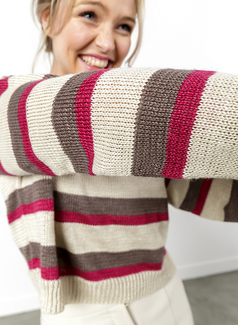 Pull court rayé Lisa - M2867