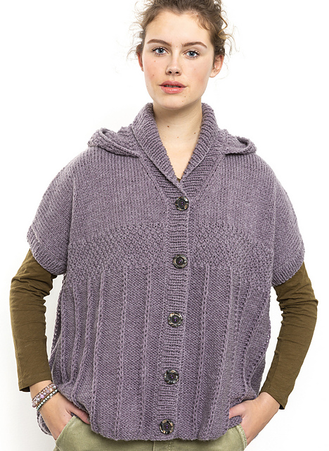 Large gilet à capuche Bérengère - M2926