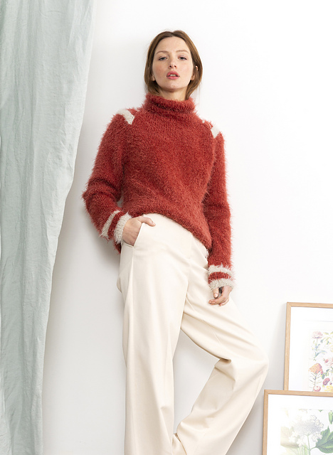 Pull raglan col roulé Anaïs - M2941