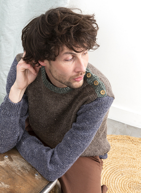 Pull 3 couleurs col rond Mathieu - M2955