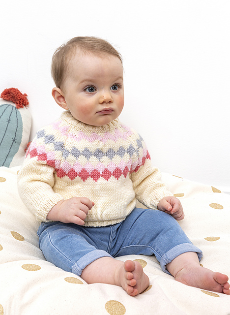 Pull raglan jacquard Inès - M2965
