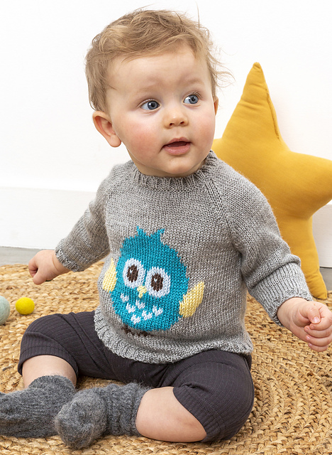Pull jacquard oiseau Casper - M2981