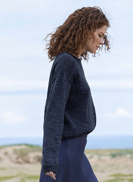 Pull jersey col rond manches droites - M6044