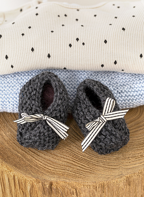 Chaussons au point mousse - M6086