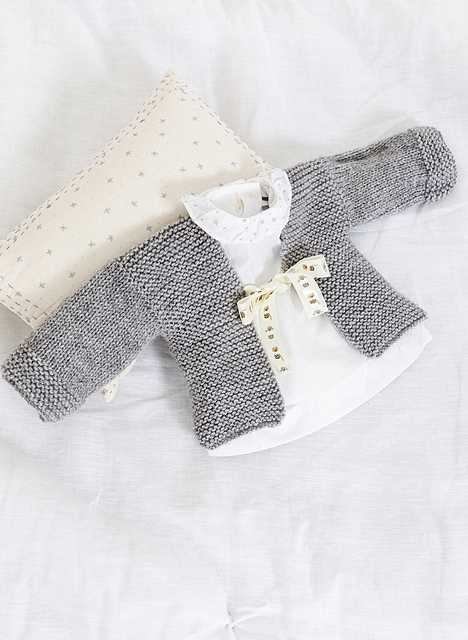 Gilet jersey et point mousse - M6089