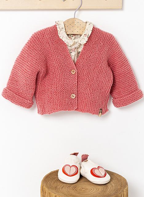 Gilet au point mousse - M6101
