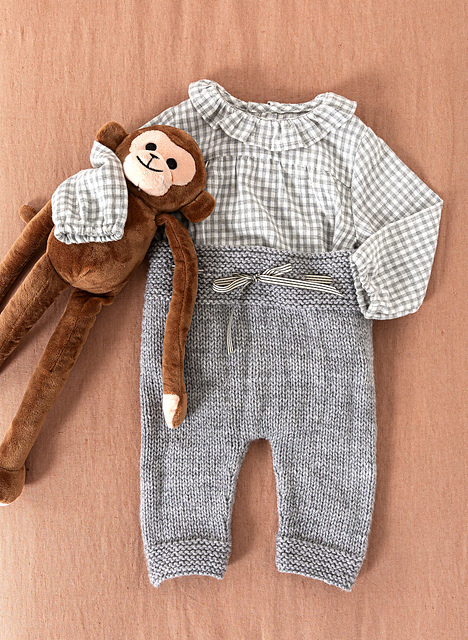 Pantalon jersey et point mousse - M6109