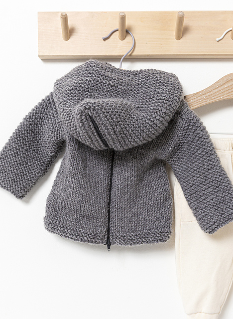 Manteau à capuche zippé dos - M6112