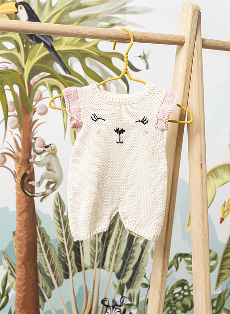Combishort jacquard à volants - M6187