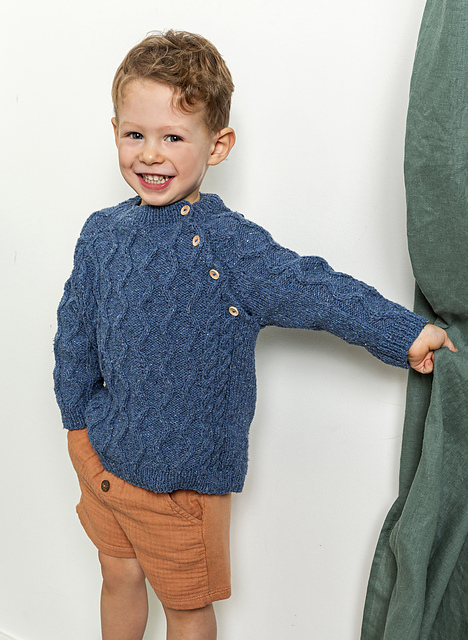 Pull raglan à torsades Eric - M6196