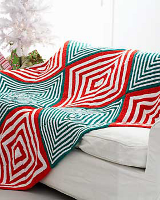 Mitered Christmas Blanket