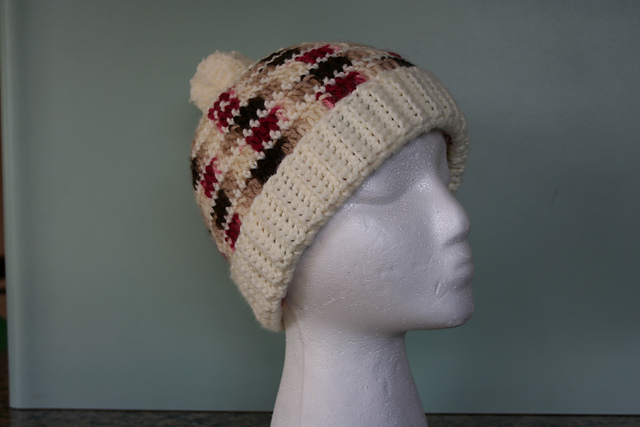 Striped Companion Beanie